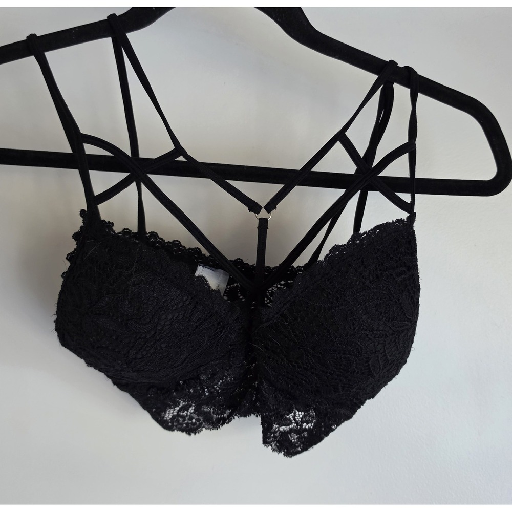 Dynamic Bralette One Size Black Sleeveless Casual Wireless Bra Top